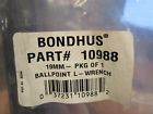 0372312 10988 Bondhus Ball End Long Arm Allen Hex Key 037231109882