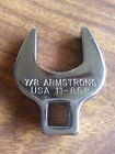 11-858 3 Drive Chrome Opening Wrench 8 " Crowfoot 7 Armstrong