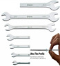 11850-7mrk Capri Tools Open End Wrench Set Metric To 886352118507