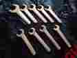1226-1260 Degree Service Wrenches Martin Tools 9 Pc Lot 30 Angle Chrome Finish 13 16 1 7 8