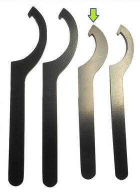 8542035200 1320 Performance Coilover Adjustment Tool 4x Steel Spanner Wrench Black 4pc Set