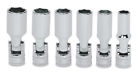 206sfsum 17 - Pc 6-point Universal Mm Socket 6 Set 10 Deep Met Snap-