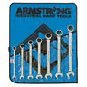 25-661 Armstrong Piece Point Full Polish Ratcheting Combination Wrench Set