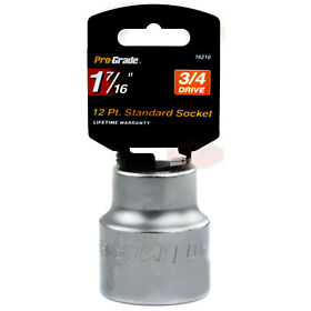 16210 3/4inch Drive 1-7/16inch 12 Point Socket Jumbo Size Torque Sae Dyna-drive Pro Grade
