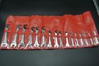 34.jl16t-facom Facom Midget Open End Spanner Wrench Set In Roll Case