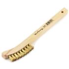 32277704916 70491 Forney Wire Scratch Brush Brass With Curved Wood