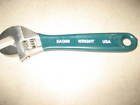 9ag04 Wright Tool Adjustment Wrench Cushion Grip Green Handle