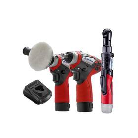 Arw1208-k12 Acdelco Tools G12 12v Cordless Combo Kit Mini Polisher 3/8 Inch Impact Wrench 90