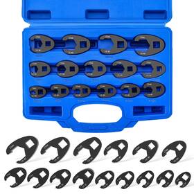 Zh1102-1 Acymner Crowfoot Flare Nut Wrench Set 15pcs Metric Crows Foot Kit For 3/8in