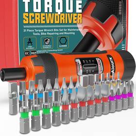 Ust10063 Aiourx Torque Screwdriver Wrench Set 3-39 Inch Pounds Lbs 3 In-lb Increment 31 Pc