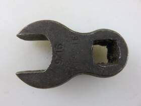 At9216 Aircraft Tool Crowfoot Wrench 3/8 Inch Dr. 9/16 Opening Vintage Aviation #2
