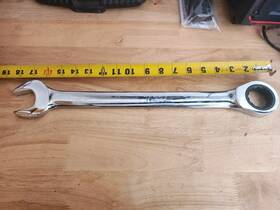 26334 Allen 34mm Ratcheting Full Polish Combo Wrench