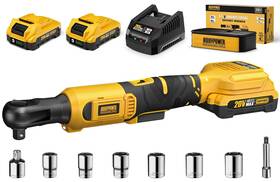 Ap-001 Alloy Power 3/8 Inch Cordless Ratchet Wrench Set 60ft-lbs 80n.m Electric 2 X 20v C