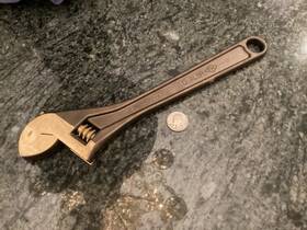Ampco 5210002643794 12 Inch No Spark Aluminum Bronze W-73 Military Adjustable Wrench Fm Usa