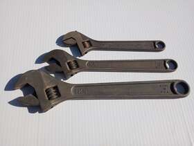 Ampco W-71 72 73 W-73 71 12 Inch 10 8 Adjustable Wrench Set Non Sparking Haz Mat