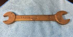 W-722 Ampco No-spark Combination Open-end Wrench Albrz 3/4 Inch -7/8