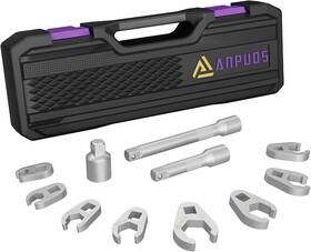 Ap004 Anpuds 3/8 Inch Drive Crowfoot Wrench Set 11-piece Metric Crows 3/8&apos &apos Purple