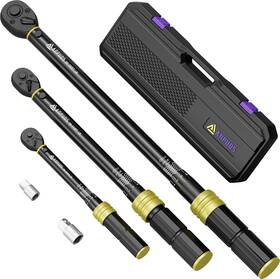 Ap027 Anpuds 1/4 3/8 1/2-inch Drive Torque Wrench 5 Pcs Click Set 20-240 Inch