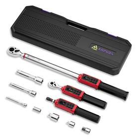 Ap4-2 Anpuds 1/4 Inch 3/8 1/2 Digital Torque Wrench Screwdriver Set 11pcs Electronic