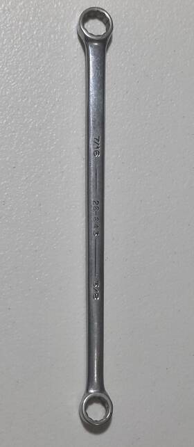 26-643 Armstrong Armaloy Combination Box Wrench 12 Point 7/16 Inch And 3/8 Vintage