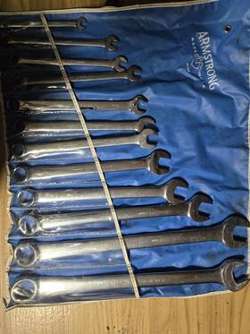 29-364 Armstrong Complete 12 Pc Combination Wrench Set Pre-owned