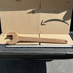 31-124 Armstrong Huge 3-7/8 Inch Open End Engineers Wrench Like Williams Martin