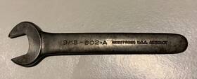 602-a Armstrong # X 9/16 Inch Open End Wrench 602 Special Lathe Mill 4 Long Vgc