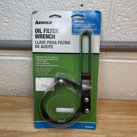 490-900-0045 Arnold New Oil Filter Wrench Removes 2-1/4 Inch To 3 1/4 Filters Adjustable
