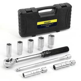 Tw06-001 Arucmin 9-piece Spark Plug Socket Set With 3/8 Inch Drive Click Torque Wrench 72 Toot