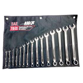 313-09511 Ascot 15 Pc. Sae Long Combo Wrench Set Precision And Durability