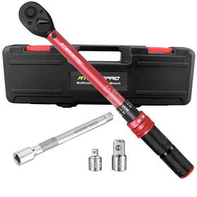 As50lbft-1 Atsafepro 3/8-inch Drive Click Torque Wrench Dual-direction Adjustable 72-too