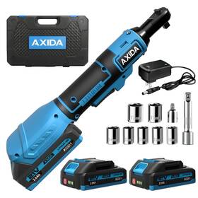 Ml-w015 Axida 3/8 Inch Electric Ratchet Wrench 66ft-lbs 90n.m Cordless 21v P