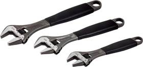 Bacho 314150236336 Alloy Steel Metric Adjustable Wrench Set Pack Of 3