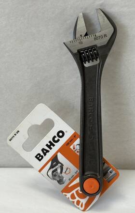 8070 Bahco 314155100021 New R Us 6 Inch Adjustable Wrench With Scale Black R1