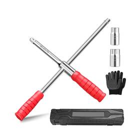 M109 Bcjclts 762744505127 Lug Wrench Tire With 1/2-inch Drive And 2pcs Standard Sockets 17 Mm/
