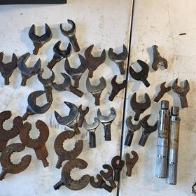 Rxue-24m Belknap J Shank X Open End Interchange Torque Wrench Head Lot Read Description