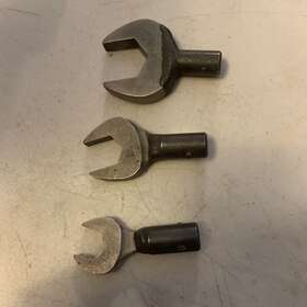 Ryme16 Belknap Tools Lot Of 3 Open End Interchangeable Heads For Torque Wrenches