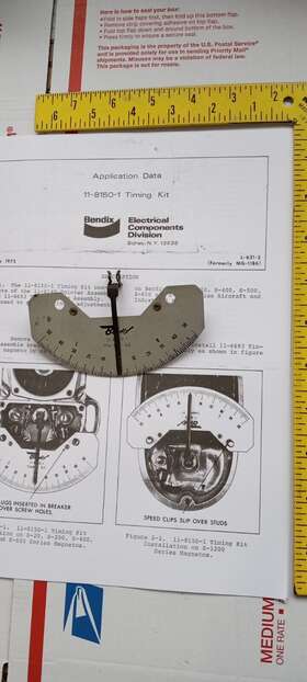 11-8150-1 Bendix-scintilla 12-02243 Magneto Timing Kit Aircraft Lycoming Continental Tested Good Us