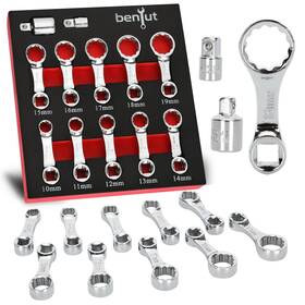 Benut 694685568285 12pcs Metric Torque Adapter Set 10 19mm Wrench Extension