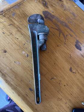 W-217a Berylco 12 Inch Non-sparking Pipe Wrench 1/4- 1-3/4