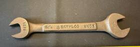 W103 Berylco Becu Open End Wrench 9/16 Inch X 5/8 Non Sparking Usa