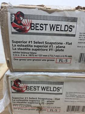 Best Welds 604669128749 Qty 2 Boxes Superior #1 Select Soapstone - Flat Fl-5 Box Of 144
