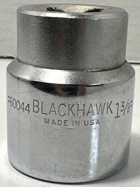 60044 Blackhawk 3/4 Inch Drive 1-3/8 Socket - Made In The Usa