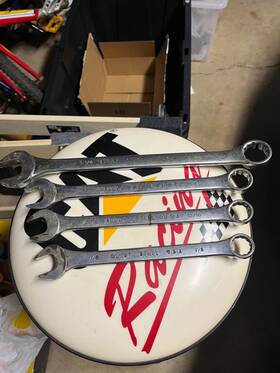 Bw-1173fp Blackhawk Combination Wrench Lot Of 4 Bw-1173 Fp 7/8 Inch 15/16 1 1-1/4 Usa