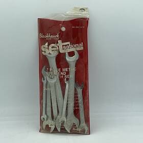 Ew-107m Blackhawk 7 Piece Metric Open End Wrench Set 6mm - 19mm Usa