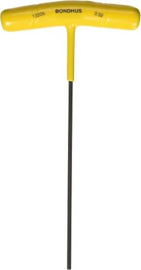 0.109375 Bondhus 53206 - 7/64 Inch Hex T-handle Tagged And Barcoded 1ea