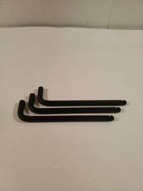 26514 Bondhus Lot Of 3 3/8 Inch Ball End Stubby L-wrench Usa Made