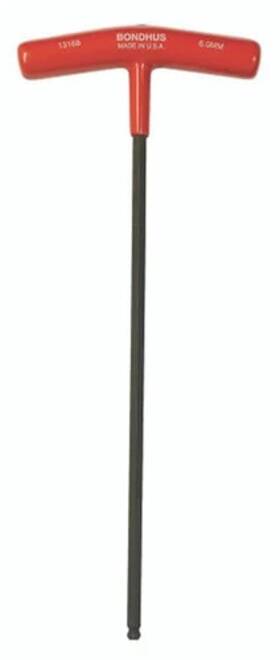 6mm-53168 Bondhus 53168 - 6mm Ball End T-handle Tagged And Barcoded 2ea