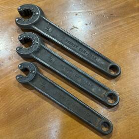 43212-43218-43220 Bonney Vintage Cam-lock Flare Wrench Set Of Three 3/8 Inch 9/16 5/8