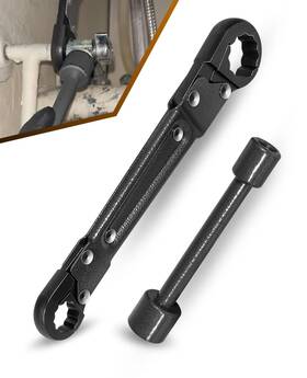 Jnyfitn1549 Camoo Plumbing Tools Angle Stop Wrench Kit Quick Tightening Compression Nuts